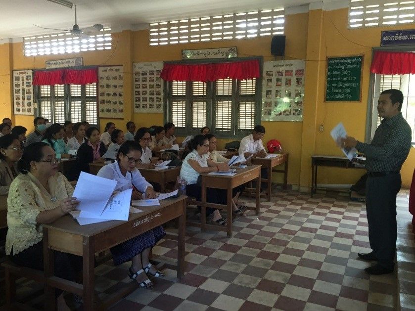 Teachers are trained on promoting helmet use among their students