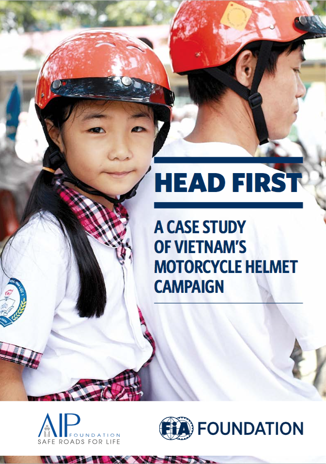 Our new report, HEAD FIRST: A case study on Vietnam’s motorcycle helmet campaign, was published jointly with FIA Foundation to mark 10 year anniversary of Vietnam’s universal helmet law.