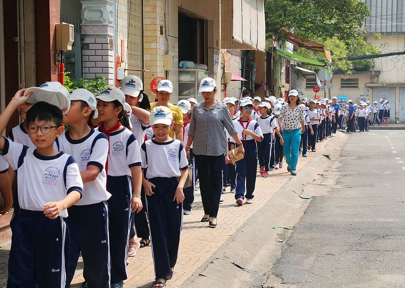 International Walk to School Month brings together students and road safety leaders to celebrate road improvements