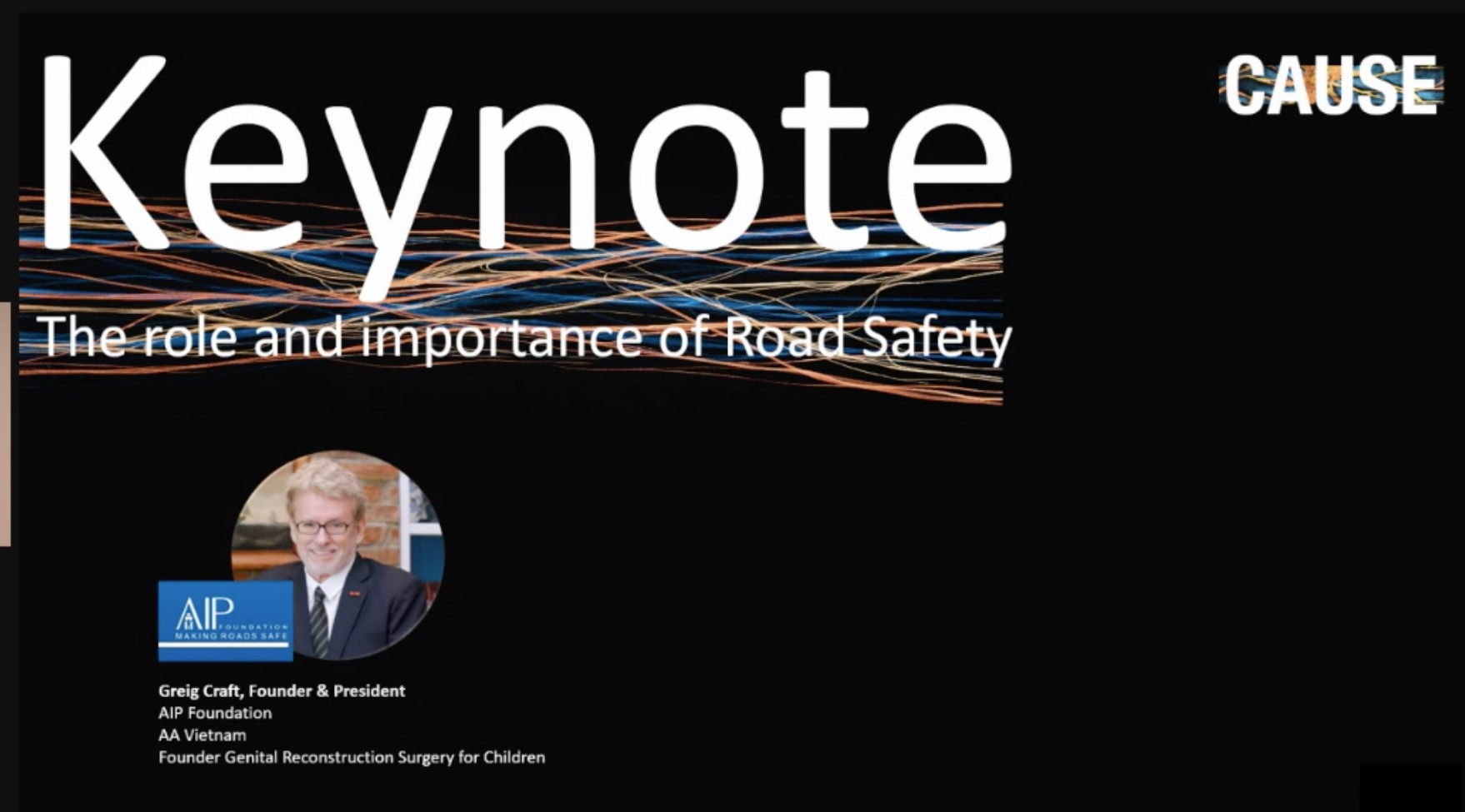 AIP Foundation Founder and President speaks up for millions affected by the global road safety crisis