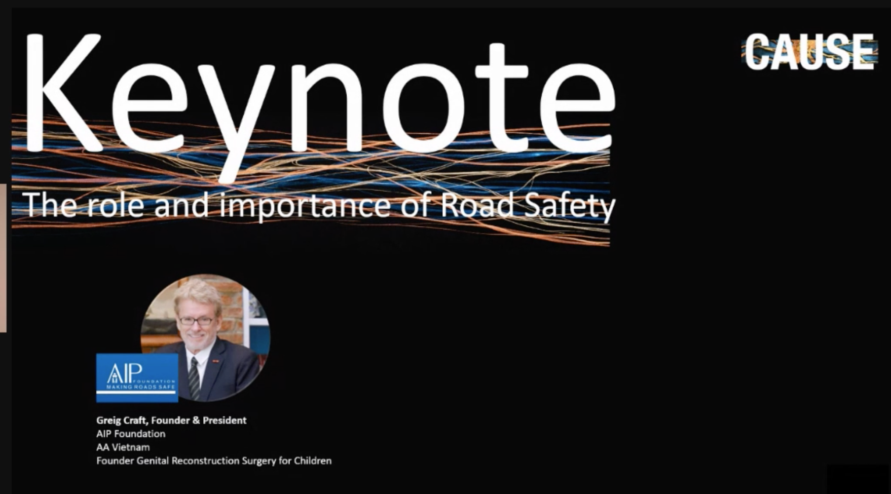 AIP Foundation Founder and President speaks up for millions affected by the global road safety crisis