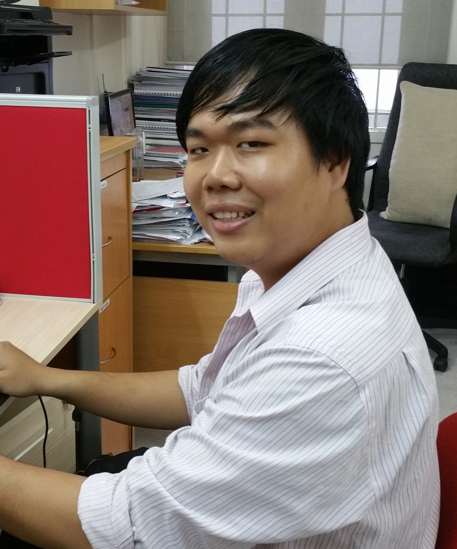 Mr. Le Dinh Trong Nhan at AIP Foundation’s Ho Chi Minh City office.