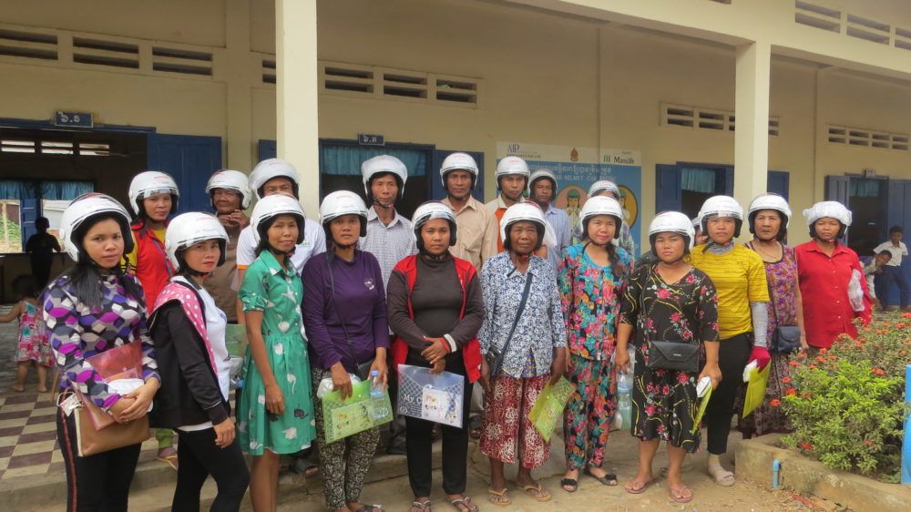 Parents receive critical education on helmet use in Battambang