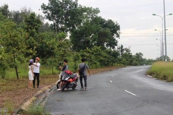 Road safety ambassadors prepare to shoot scenes from upcoming public awareness video campaign