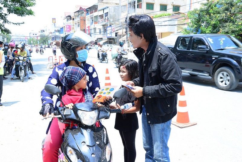 One-on-one outreach to road users seeks to improve safety behavior