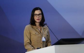 AIP Foundation CEO Mirjam Sidik presenting at the FIA Annual General Assembly.