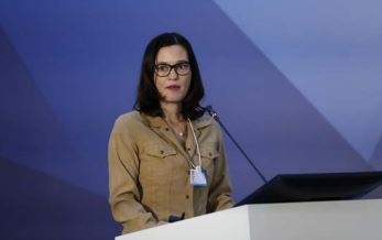 AIP Foundation CEO Mirjam Sidik presenting at the FIA Annual General Assembly.