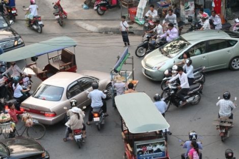 Just one example of the terrible traffic that plagues Cambodia’s capital.