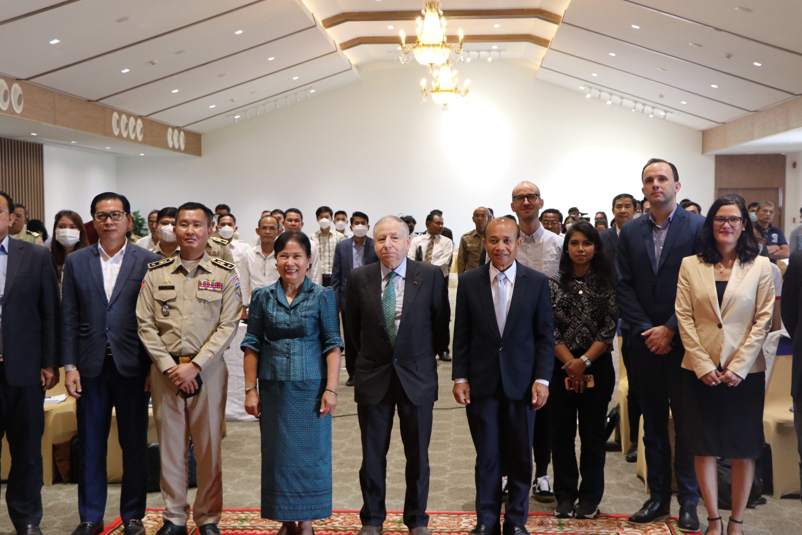 Mr. Jean Todt, UN Special Envoy for Road Safety and Stakeholders advocate for Eco-friendly and safe Driving Apps in Cambodia