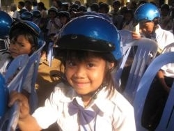 Helmet Top Up Ceremony at York Batr Primary School Sponsored by Diversey Hygiene