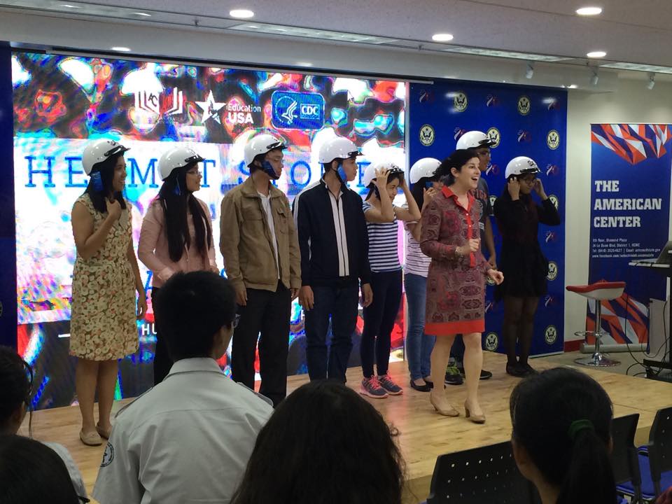 U.S. Consul General gives out 100 Protec helmets at CDC presentation