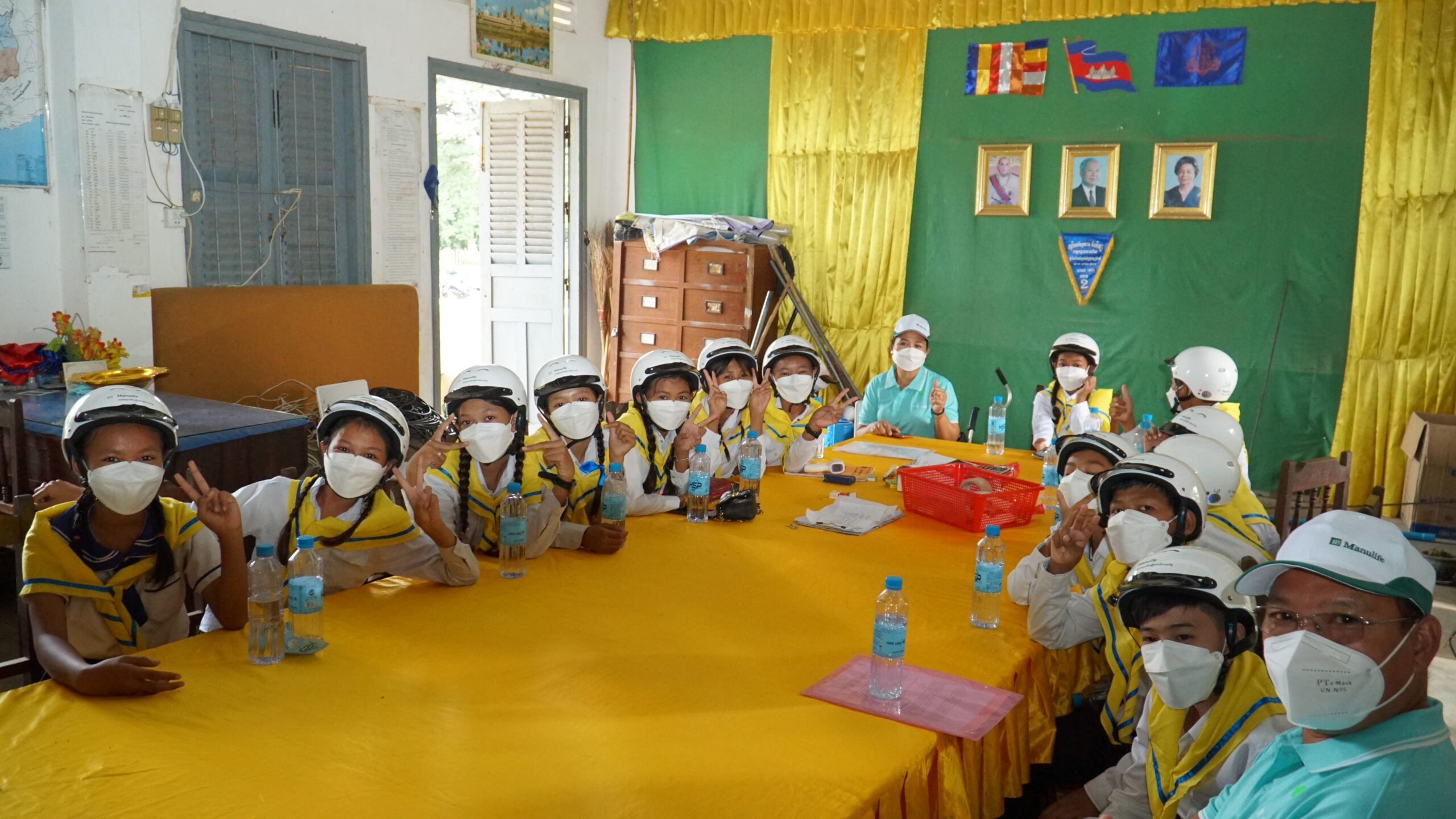 Manulife Cambodia and AIP Foundation provide road safety protection and education to Cambodia’s most vulnerable communities in Banteay Meanchey