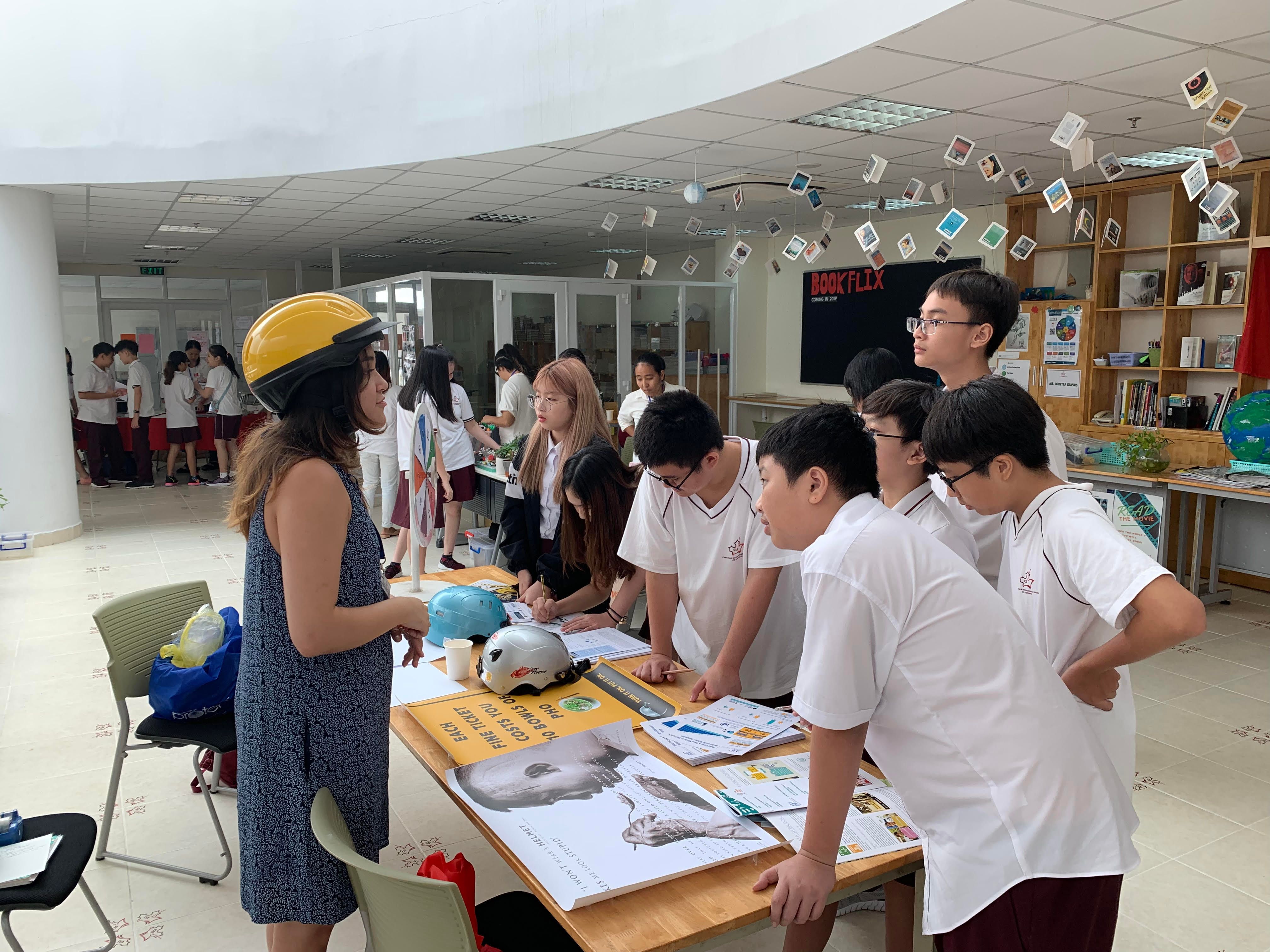 AIP Foundation staff engages future changemakers at the Canadian International School’s NGO Fair