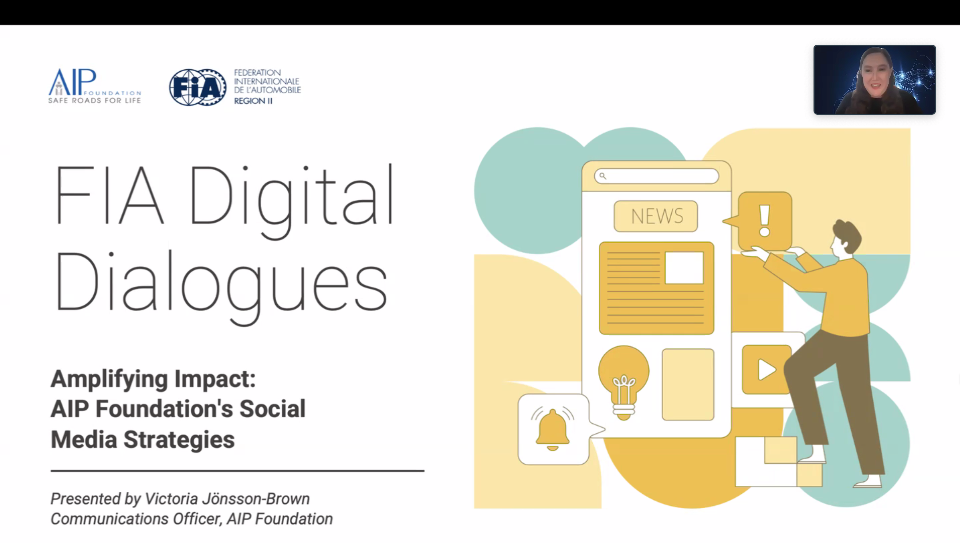 AIP Foundation presents on social media best practices at FIA Digitial Dialogues Workshop