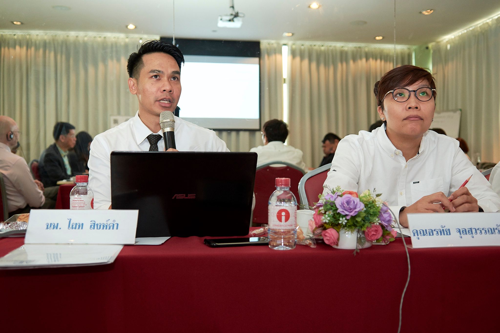 Thailand Country Manager Oratai Junsuwanaruk speaks at the LDP strategic meeting on 21 March in Bangkok.