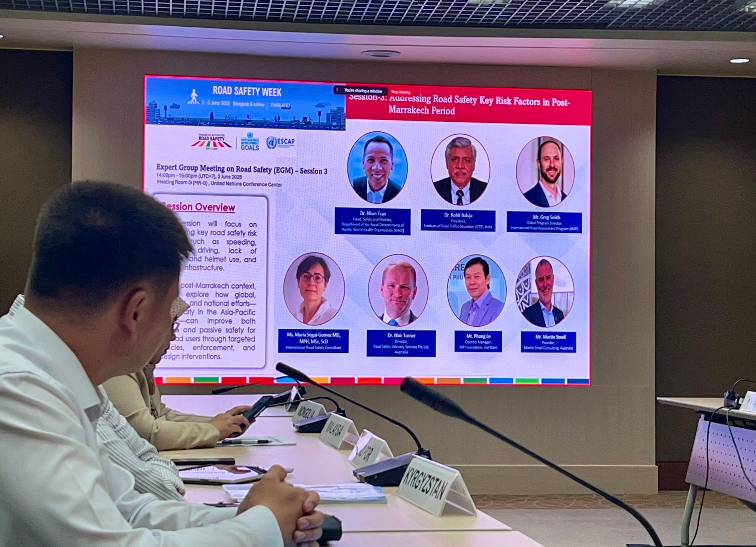 AIP Foundation participates in the United Nations Economic and Social Commission for Asia and the Pacific (UNESCAP) Road Safety Week 2025