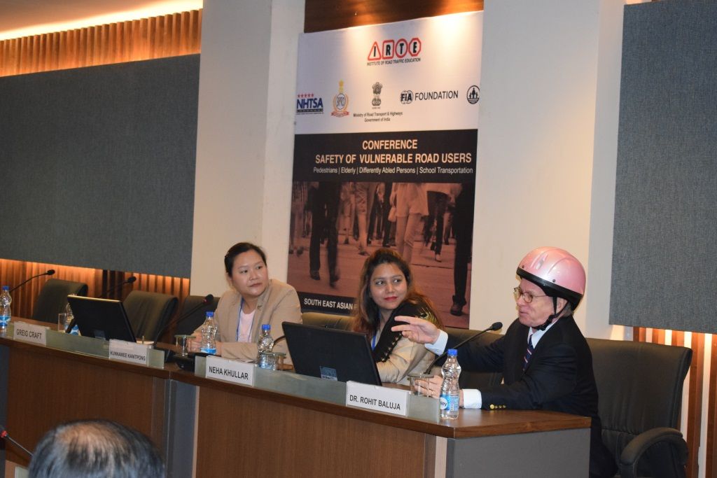 AIP Foundation President and Founder Greig Craft presents on holistic approach to improving child safety at conference on vulnerable road users.