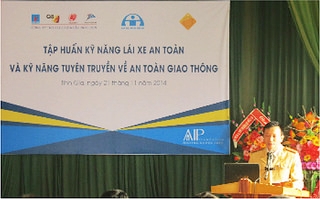 Phát biểu khai mạc của ông Cao Quang Hiếu, Phó Tổng Quản lý Công an Nghi Sơn.