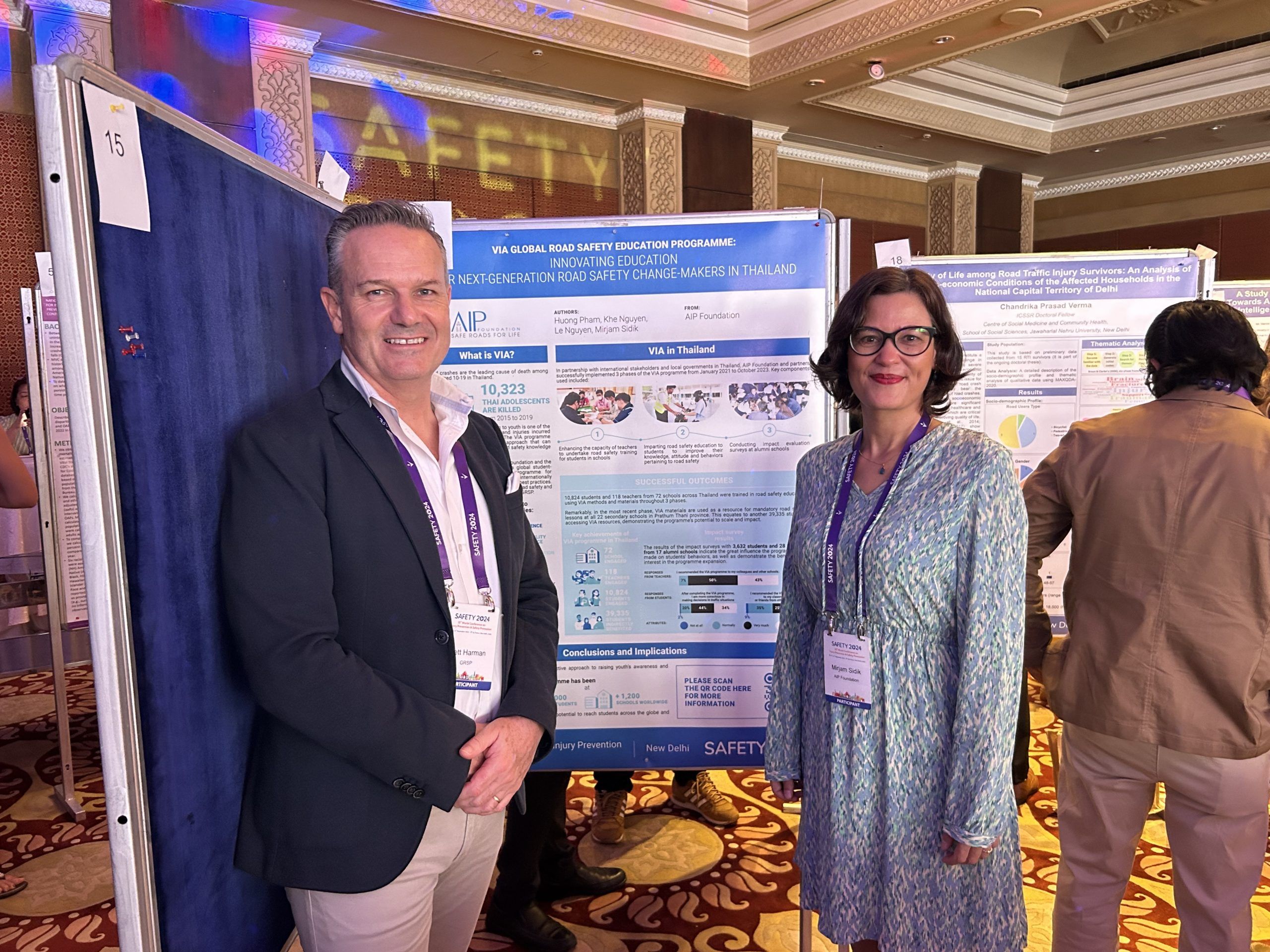 VIA Global Road Safety Programme in Thailand featured at World Safety 2024 Conference