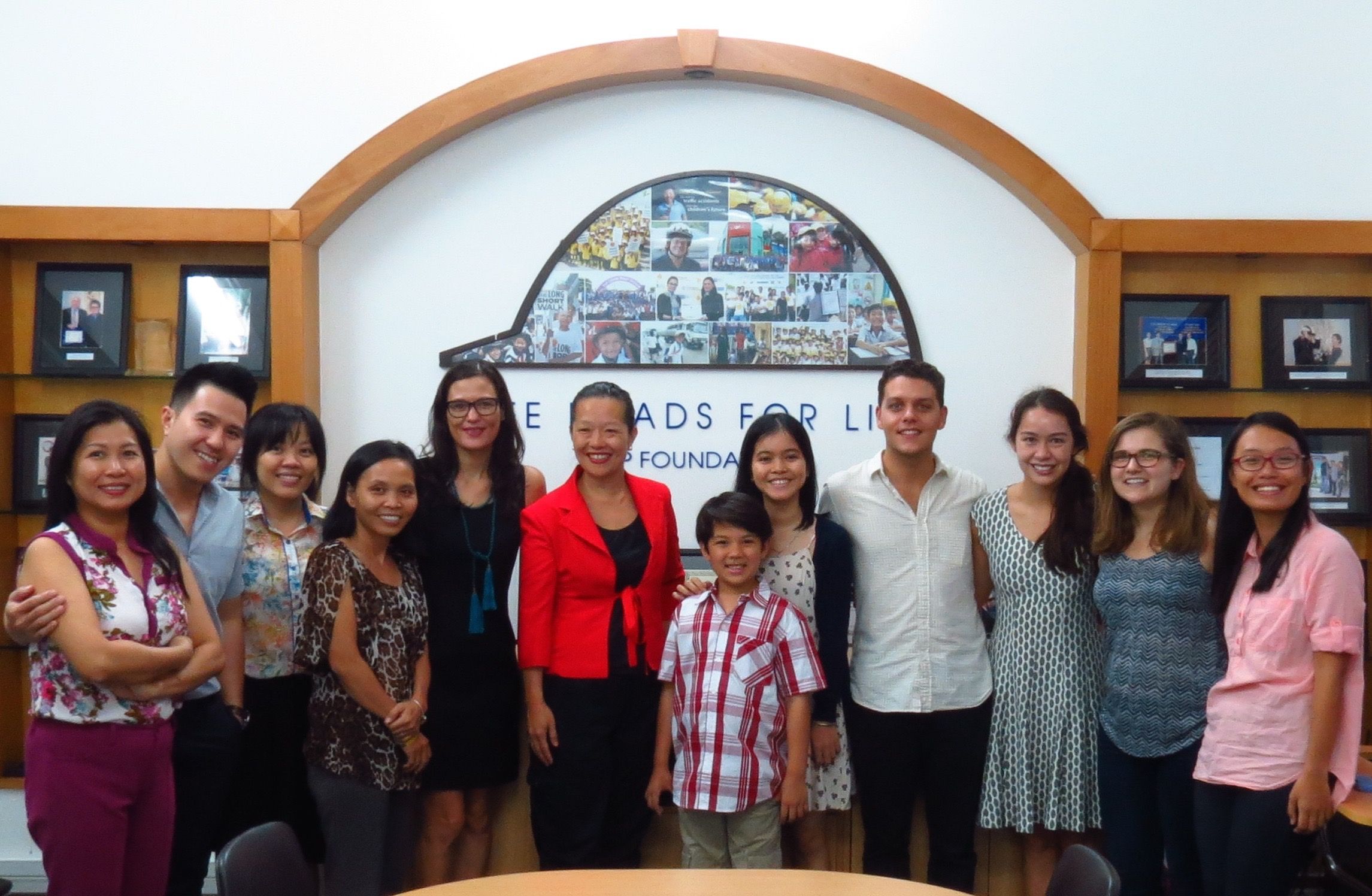 Dr. Bella Dinh-Zarr, Vice-Chairman of the U.S. National Transport Safety Board, visits AIP Foundation’s Ho Chi Minh City office.