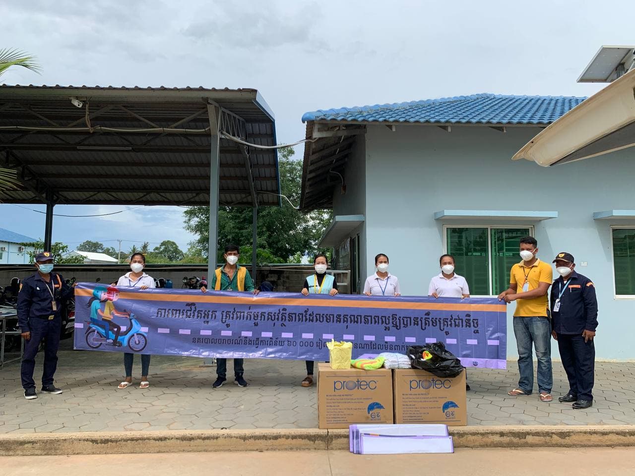 Factory workers in Cambodia receive life-saving education to safeguard their daily commute