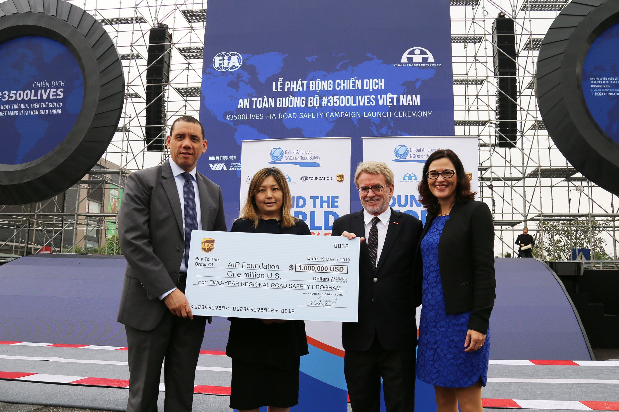 AIP Foundation received a $1 million USD grant from The UPS Foundation for