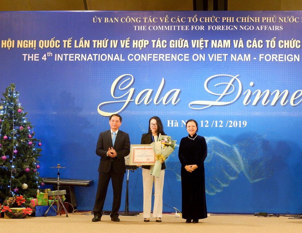 Committee for Foreign NGO Affairs honors AIP Foundation for contributions to poverty reduction and sustainable development in Vietnam