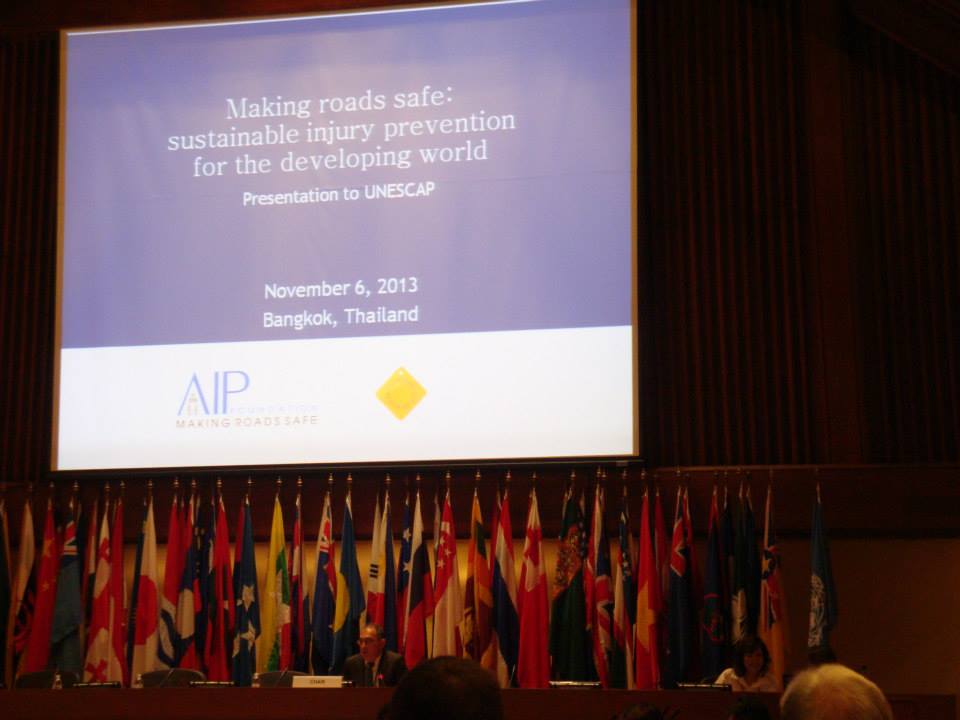 AIP Foundation Thailand Country Director presents at UNESCAP conference “Marketplace for Sustainable Transport Solutions”