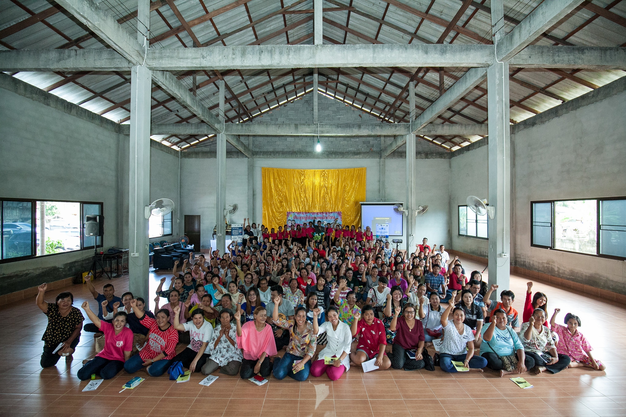 Parents during the Street Wise road safety training workshop.
