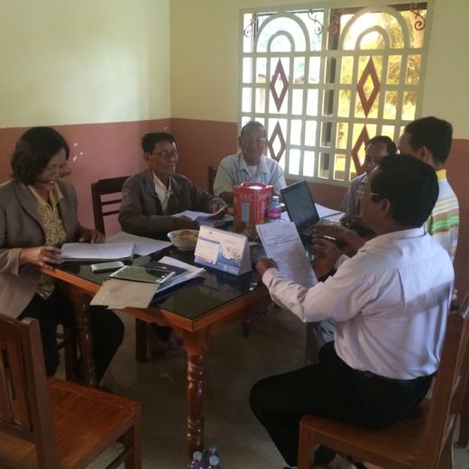 AIP Foundation assists communes in finalizing commune activity and budget plans for 2015-2016.
