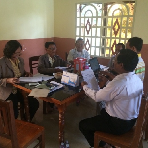 AIP Foundation assists communes in finalizing commune activity and budget plans for 2015-2016.