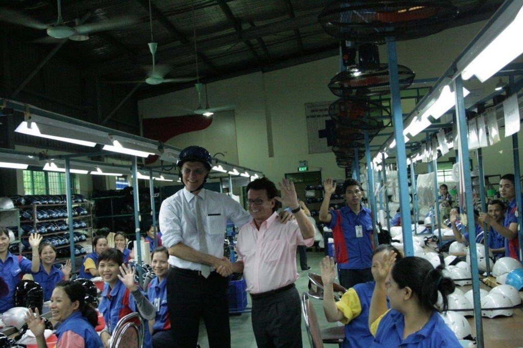 Australian Ambassador visits AIP Foundation’s Protec Tropical Helmet Factory