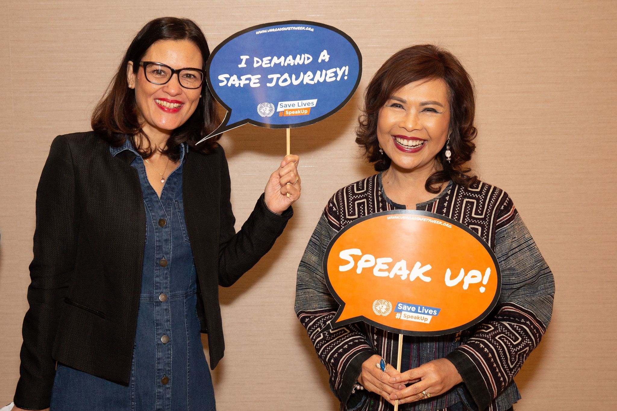 Our CEO and Thailand Chairperson #SpeakUp with road safety advocates in Greece