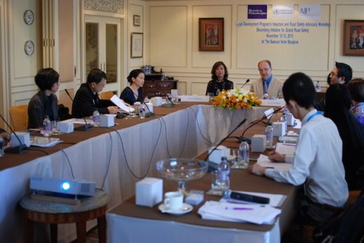 The Legal Development Program members meet to discuss their goals and articulate their action items for sustainable legislative change.