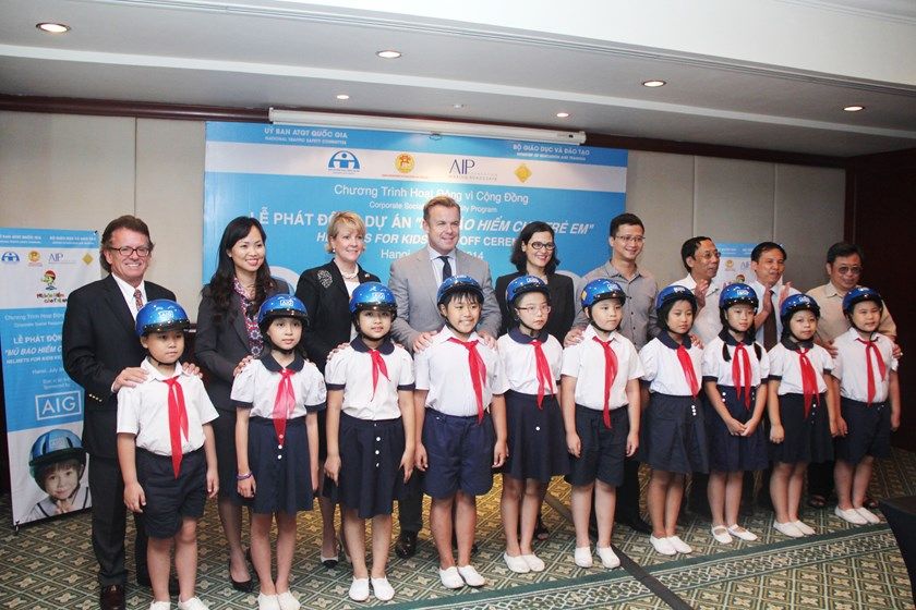 AIG launches its CSR road safety initiative in Vietnam with AIP Foundation