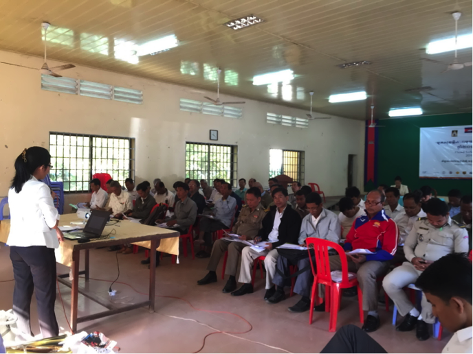 Commune members meet to discuss road safety initiatives.