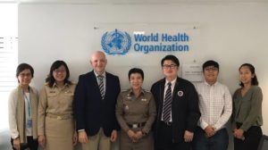 LDP members with Dr. Liviu Vedrasco at the WHO Thailand office