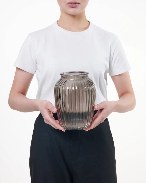 ваза S-M черная — вид 2