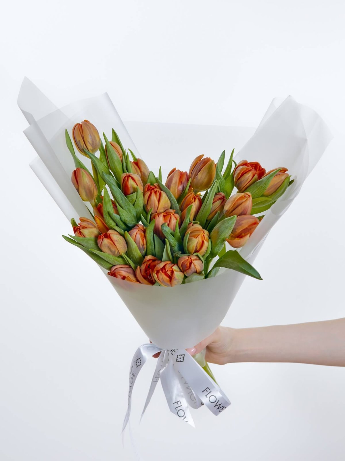 букет из 25 тюльпанов Orange