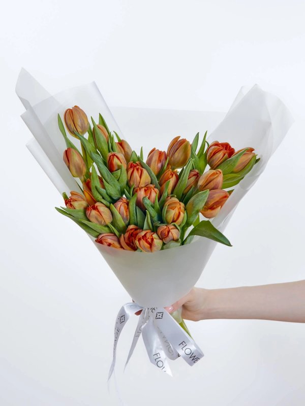 букет из 25 тюльпанов Orange — вид 2