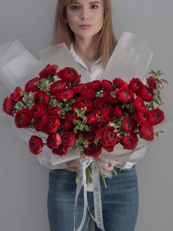 букет из 51 ранункулюса Tango