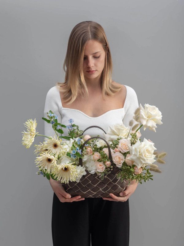 цветочная композиция Cream