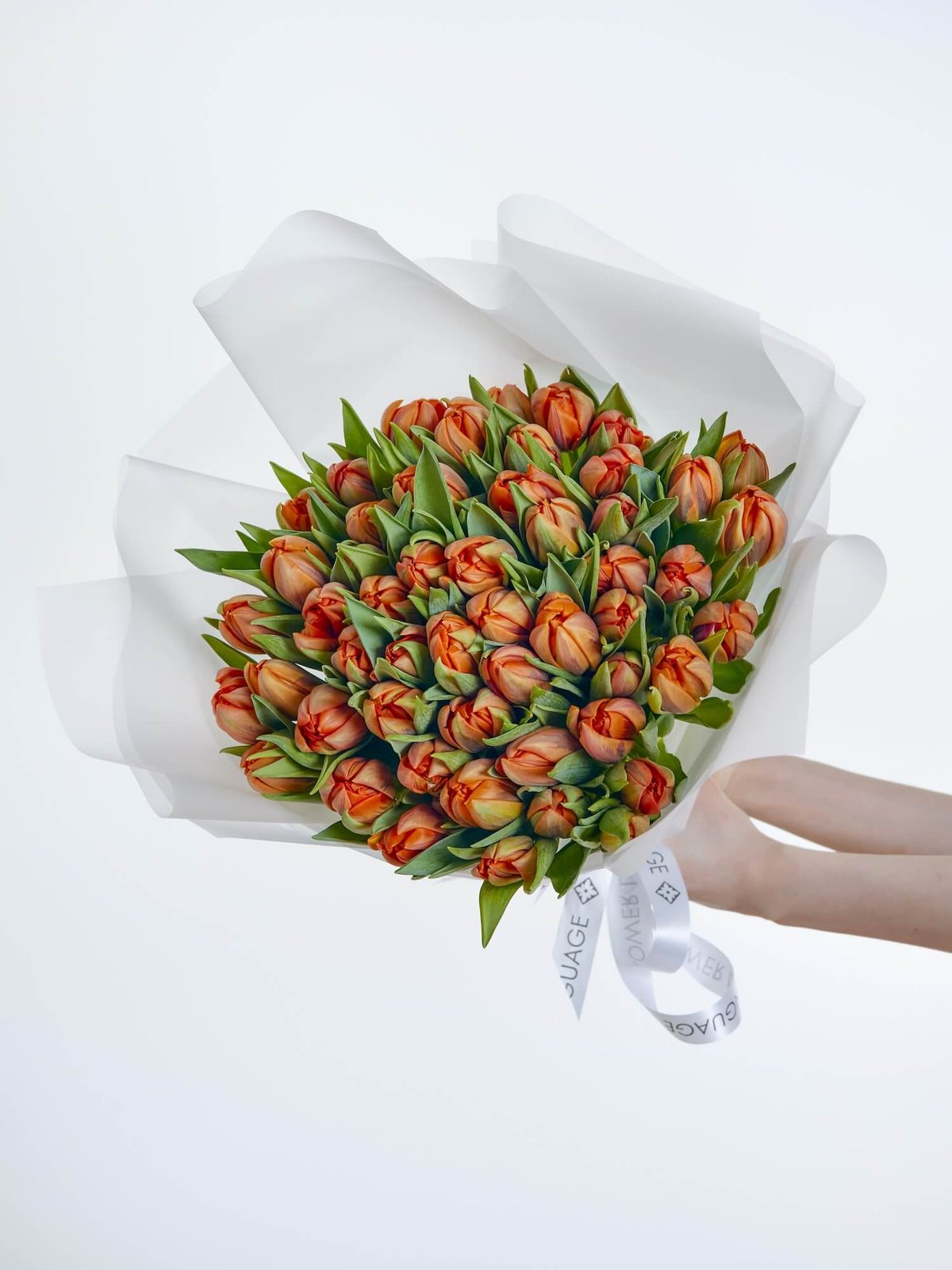 букет из 51 тюльпана Orange