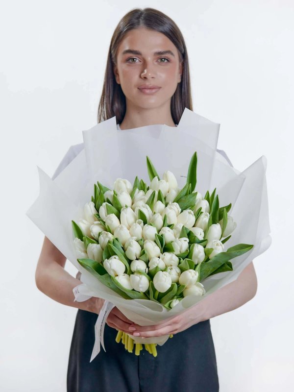 букет из 51 тюльпана Antarctica
