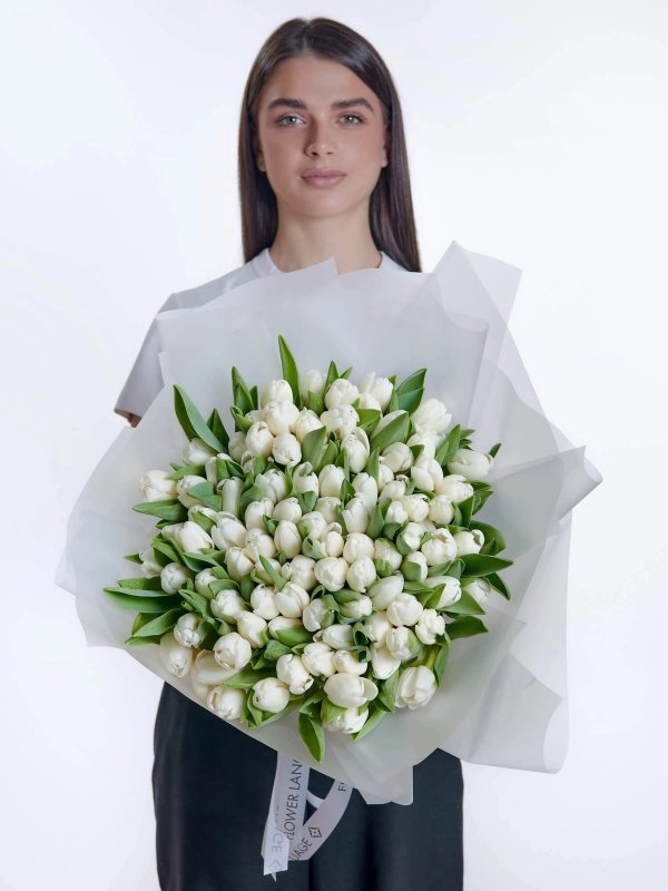 букет из 101 тюльпана Antarctica