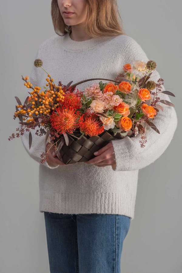 цветочная композиция Orange — вид 2