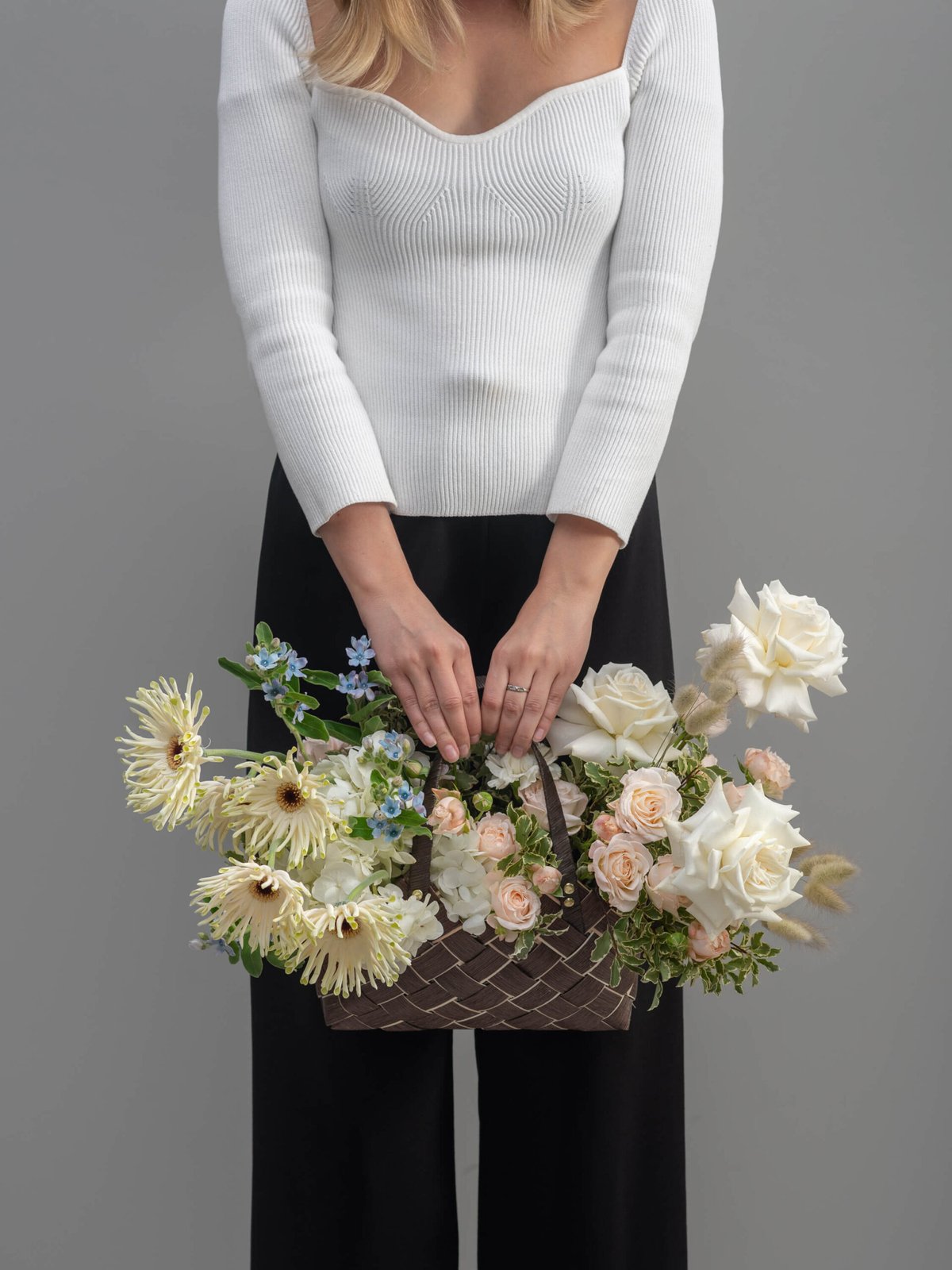 цветочная композиция Cream