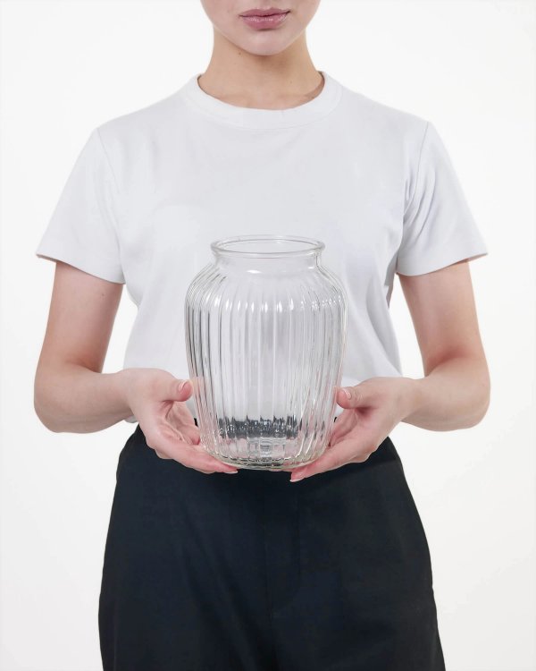 ваза S-M прозрачная — вид 2