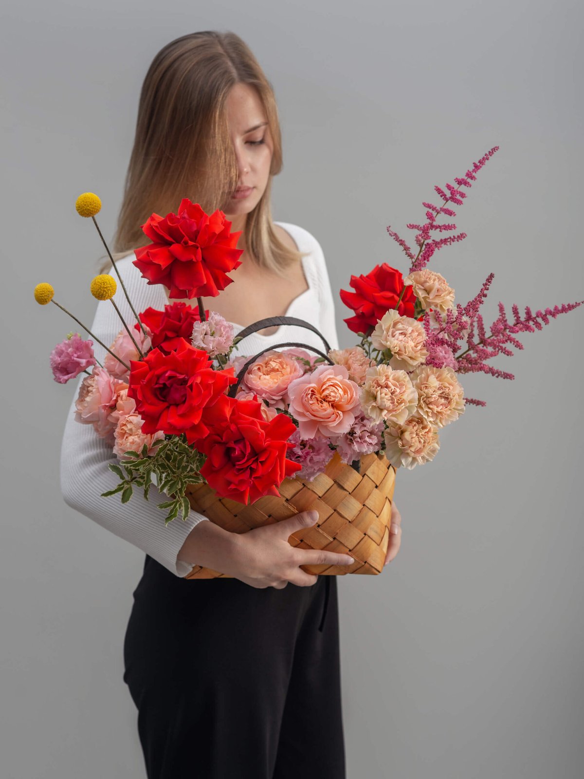 цветочная композиция Kiss