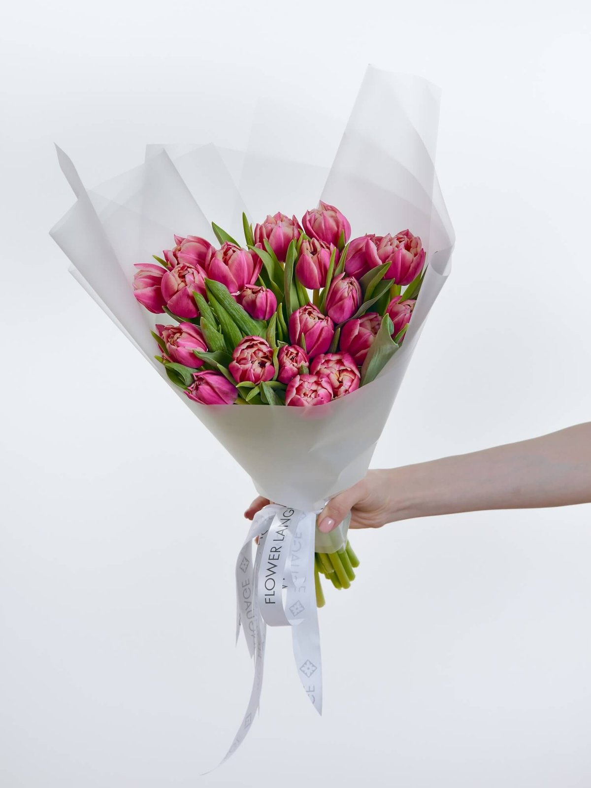 букет из 25 тюльпанов Coral